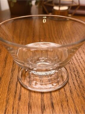 Vintage Depression Manganese Glass Dessert/Jewelry Dish- Pedestal Serving Dish